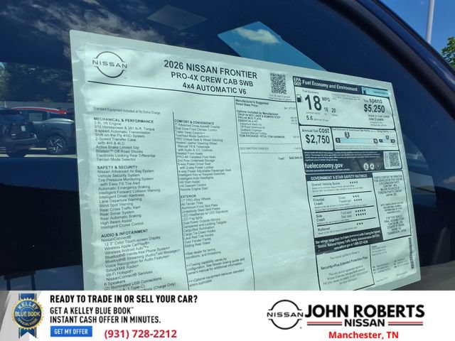 New 2026 Nissan Frontier PRO-4X AWD/4WD image 19