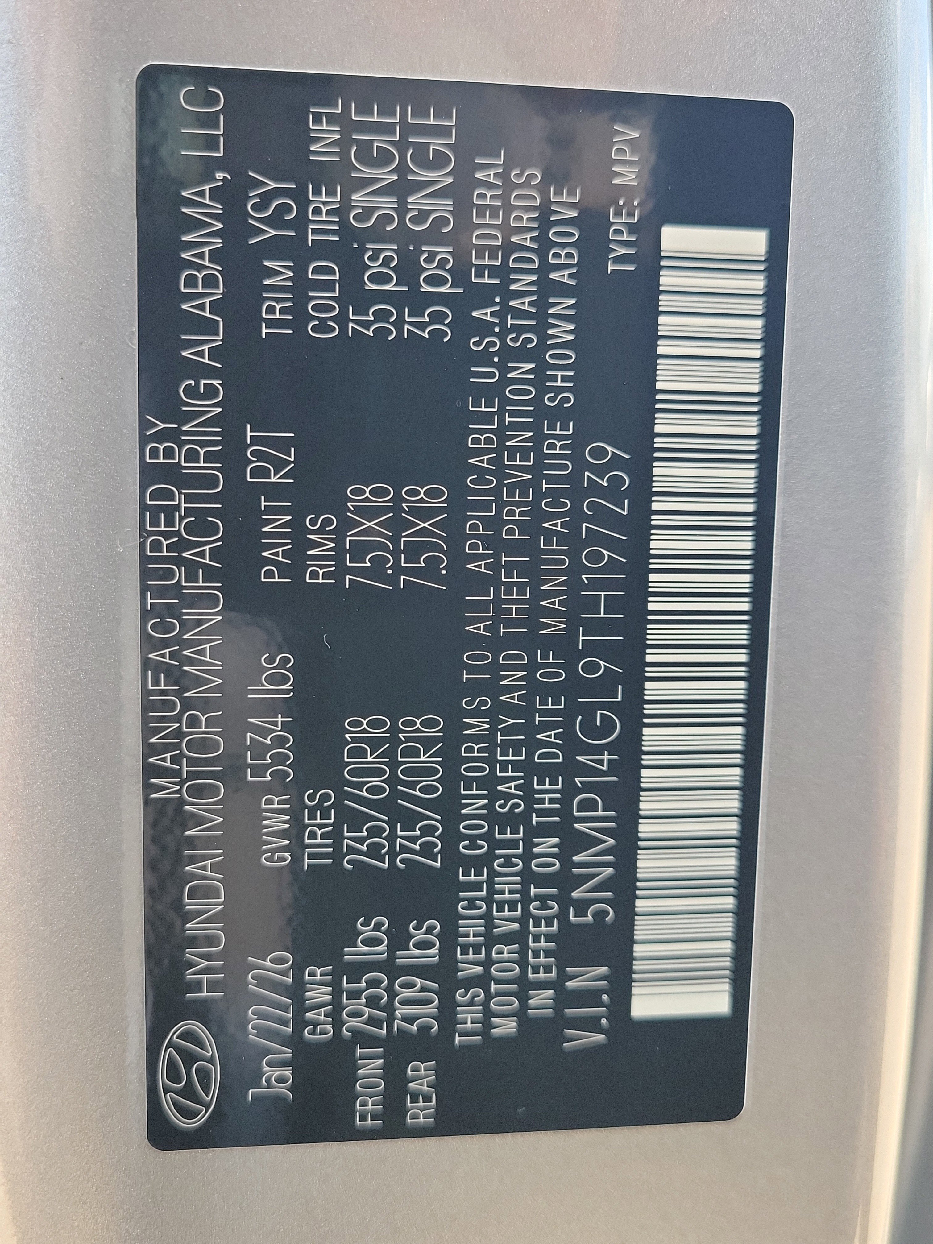 New 2026 Hyundai Santa Fe SE image 26