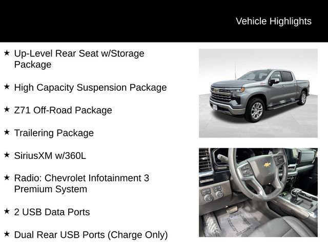 Used 2024 Chevrolet Silverado 1500 LTZ w/ LTZ Premium Package AWD/4WD image 15