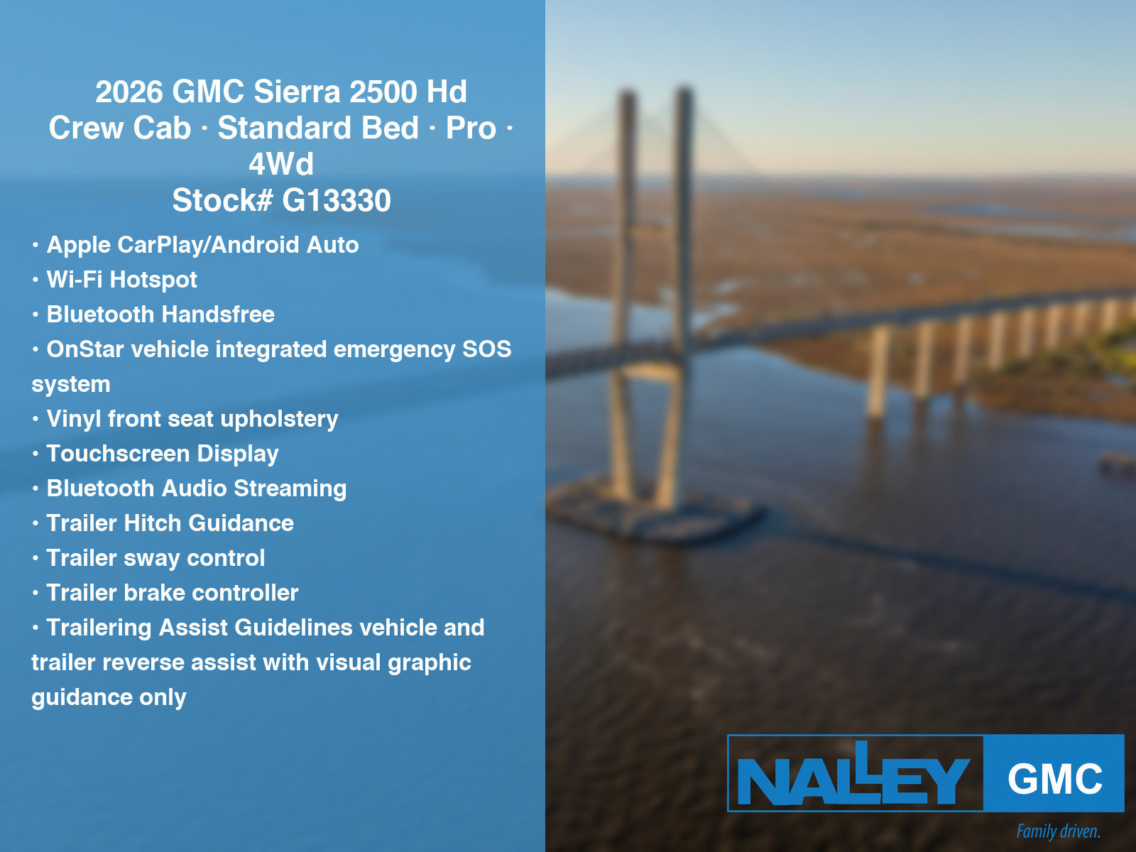 New 2026 GMC Sierra 2500 Pro w/ 1SA Pro Safety Plus Package AWD/4WD image 8