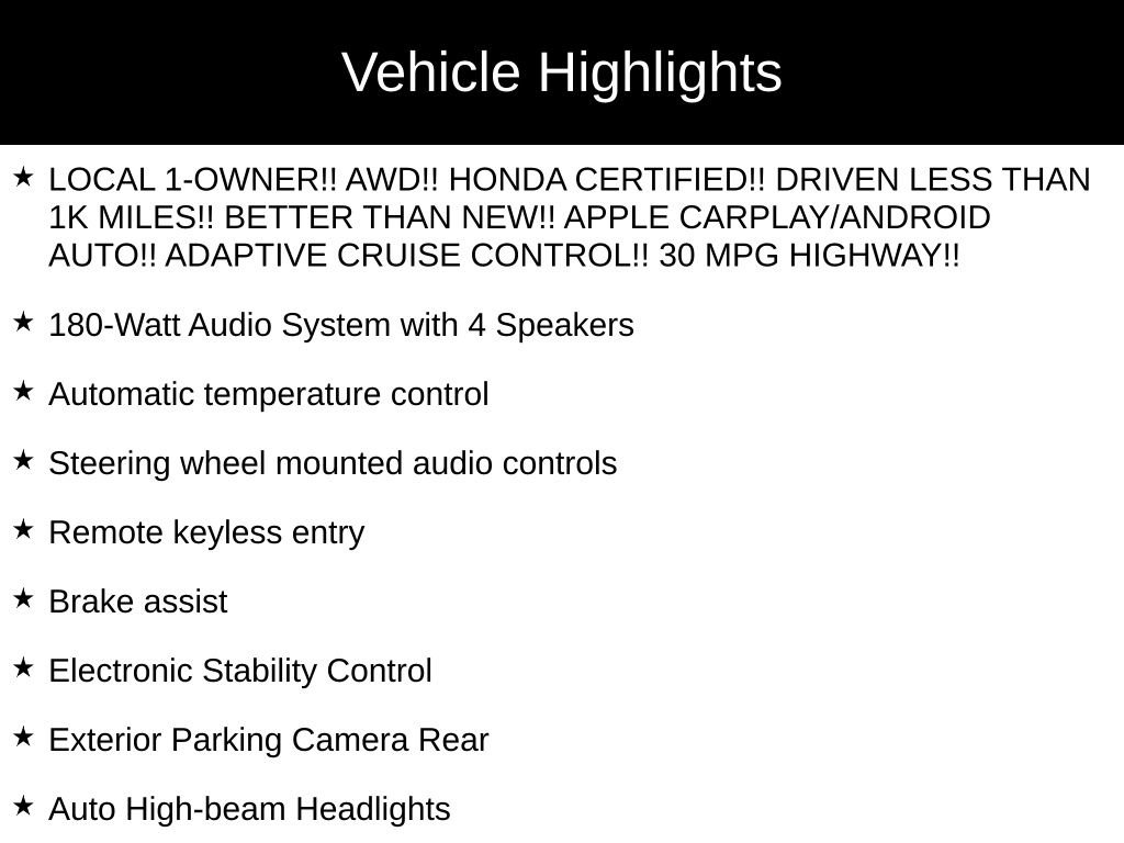 Certified 2025 Honda HR-V LX image 32