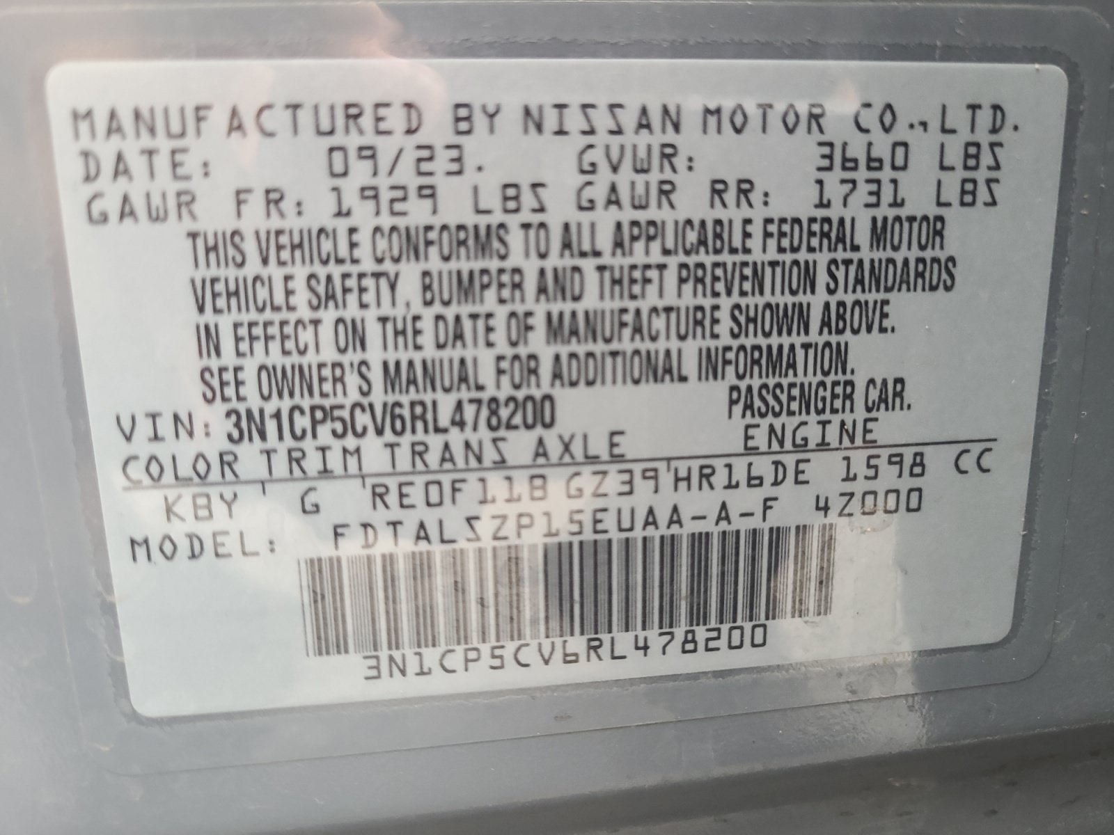 Used 2024 Nissan Kicks SV FWD image 34