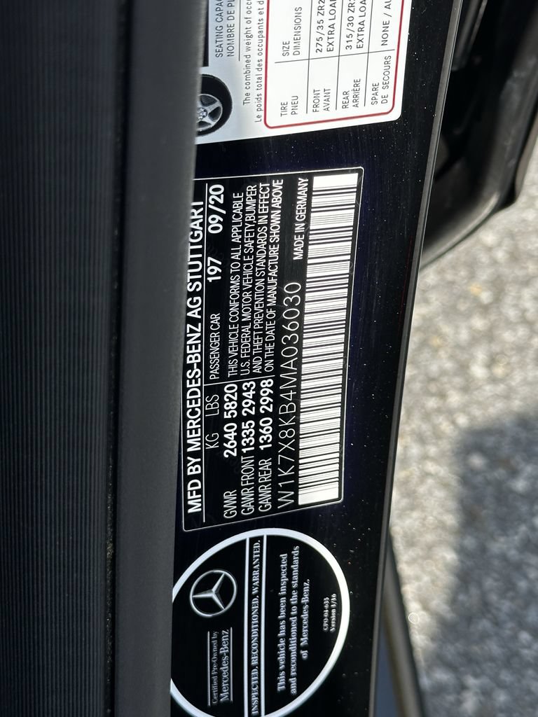 Certified 2021 Mercedes-Benz AMG GT 63 S image 38