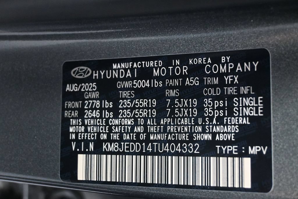 Used 2026 Hyundai Tucson Limited AWD/4WD image 9