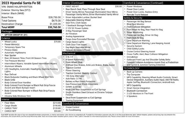 Used 2023 Hyundai Santa Fe SE FWD image 36
