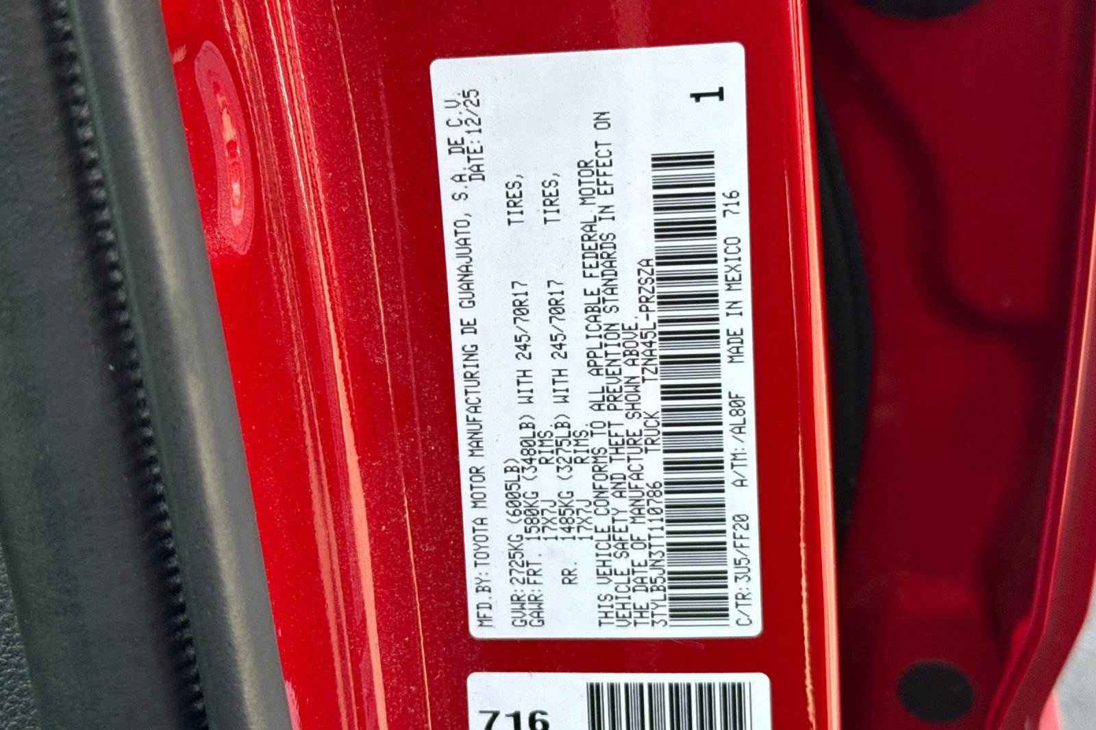 Used 2026 Toyota Tacoma SR5 AWD/4WD image 35