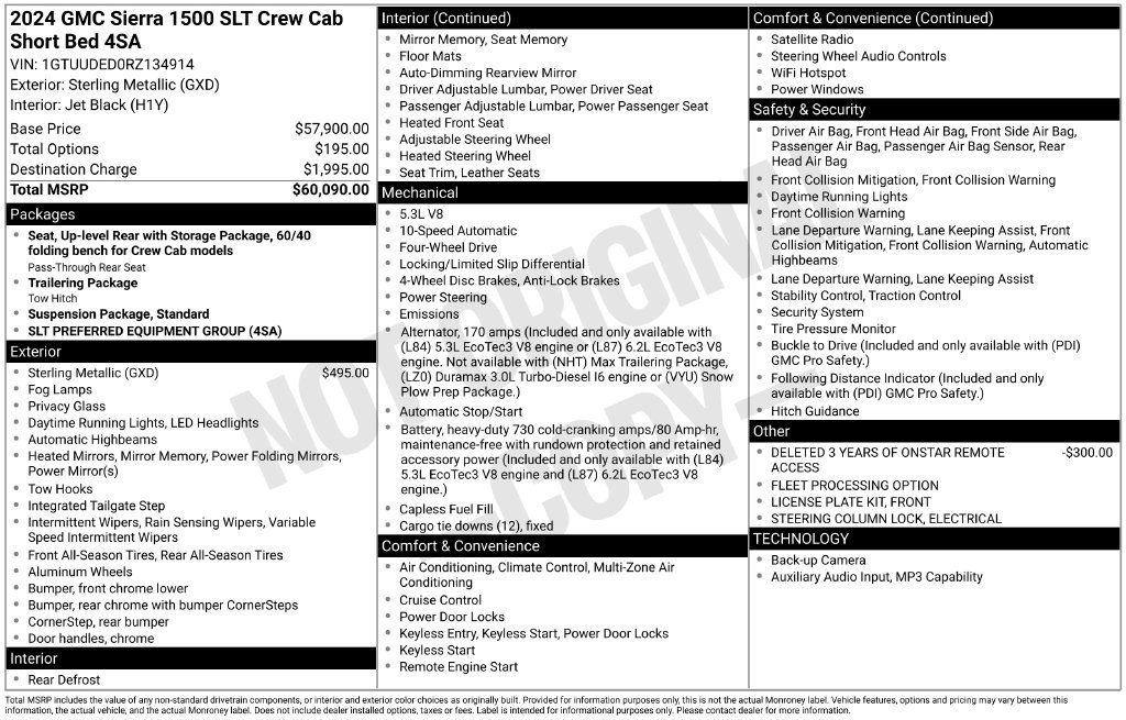 Certified 2024 GMC Sierra 1500 SLT AWD/4WD image 2