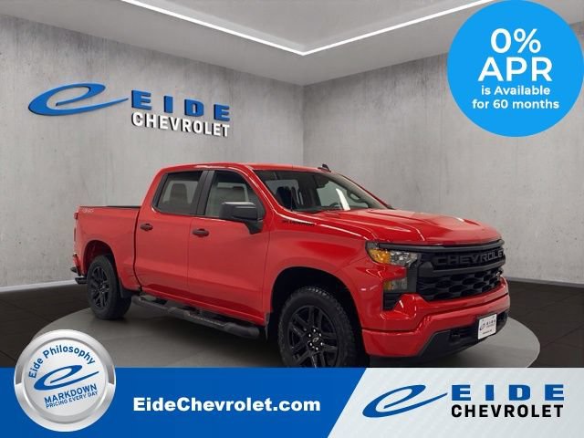 New 2026 Chevrolet Silverado 1500 Custom w/ Turbomax Blackout Package AWD/4WD video 1