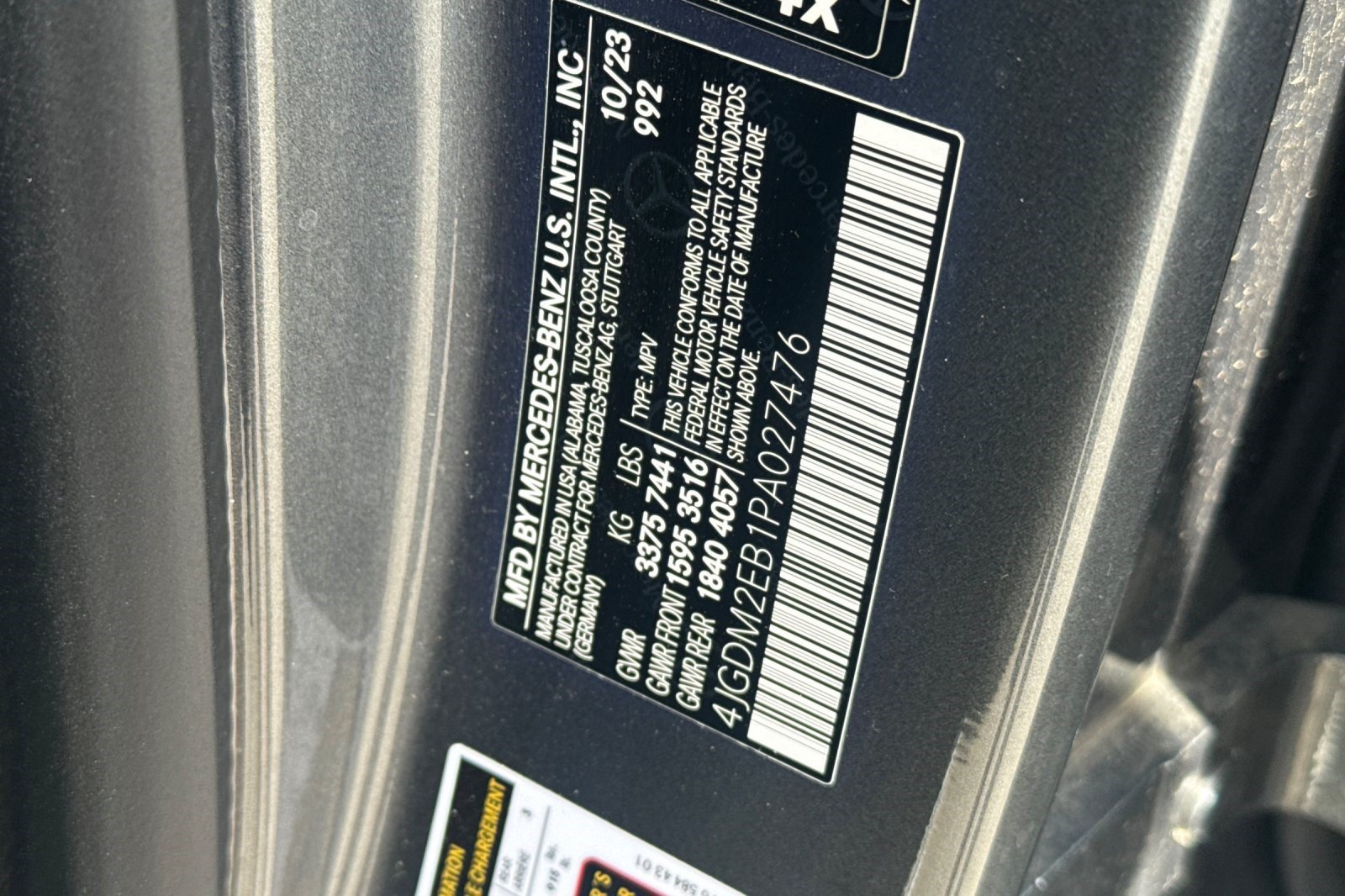 Certified 2023 Mercedes-Benz EQS 450+ 4MATIC SUV image 30
