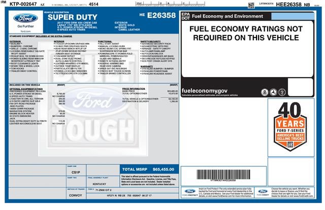 Used 2017 Ford F350 Lariat w/ FX4 Off-Road Package AWD/4WD image 36