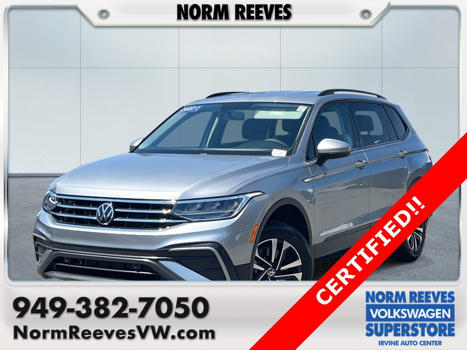 Certified 2022 Volkswagen Tiguan S
