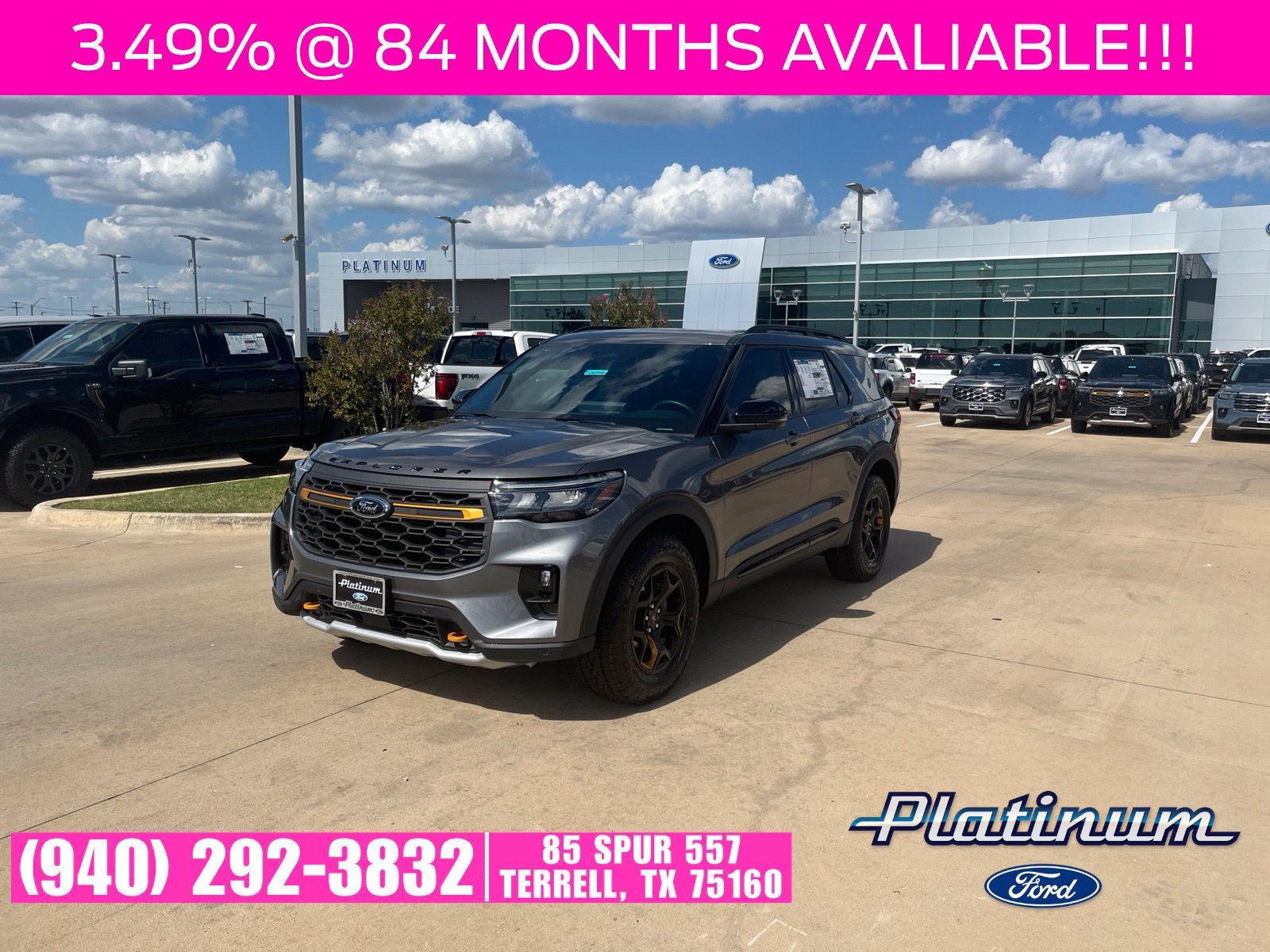 New 2026 Ford Explorer Tremor w/ Tremor Ultimate Package AWD/4WD 360° Tour