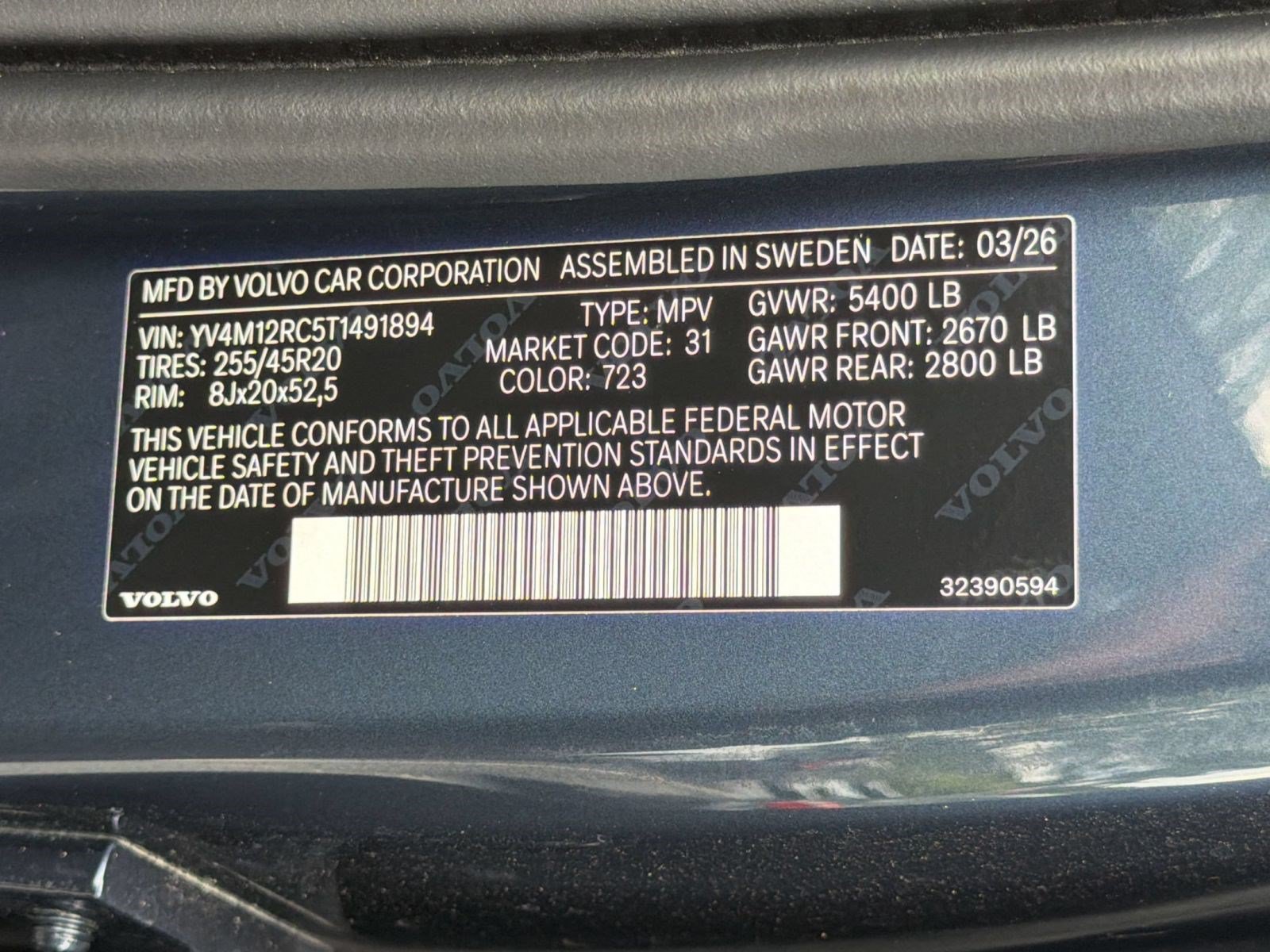 New 2026 Volvo XC60 B5 Plus w/ Protection Package Premier AWD/4WD image 25