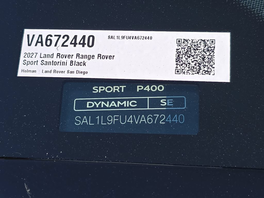New 2027 Land Rover Range Rover Sport Dynamic SE AWD/4WD image 37