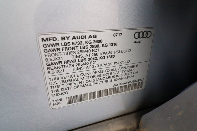 Used 2018 Audi SQ5 Prestige w/ Prestige Package image 63