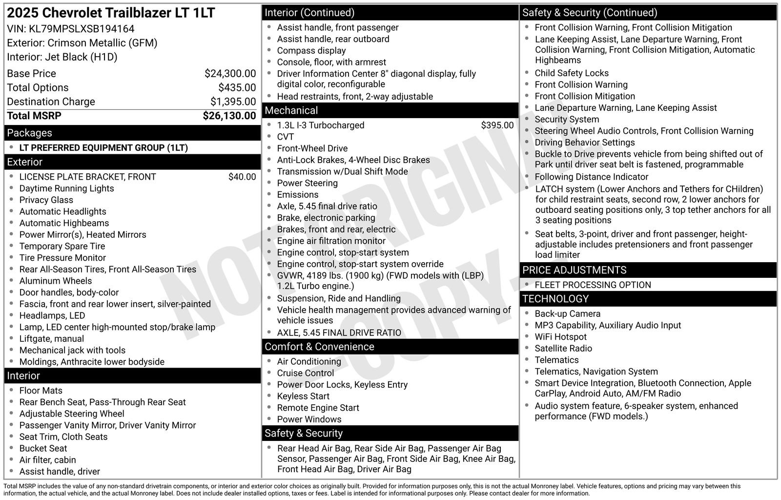 Used 2025 Chevrolet TrailBlazer LT FWD image 7