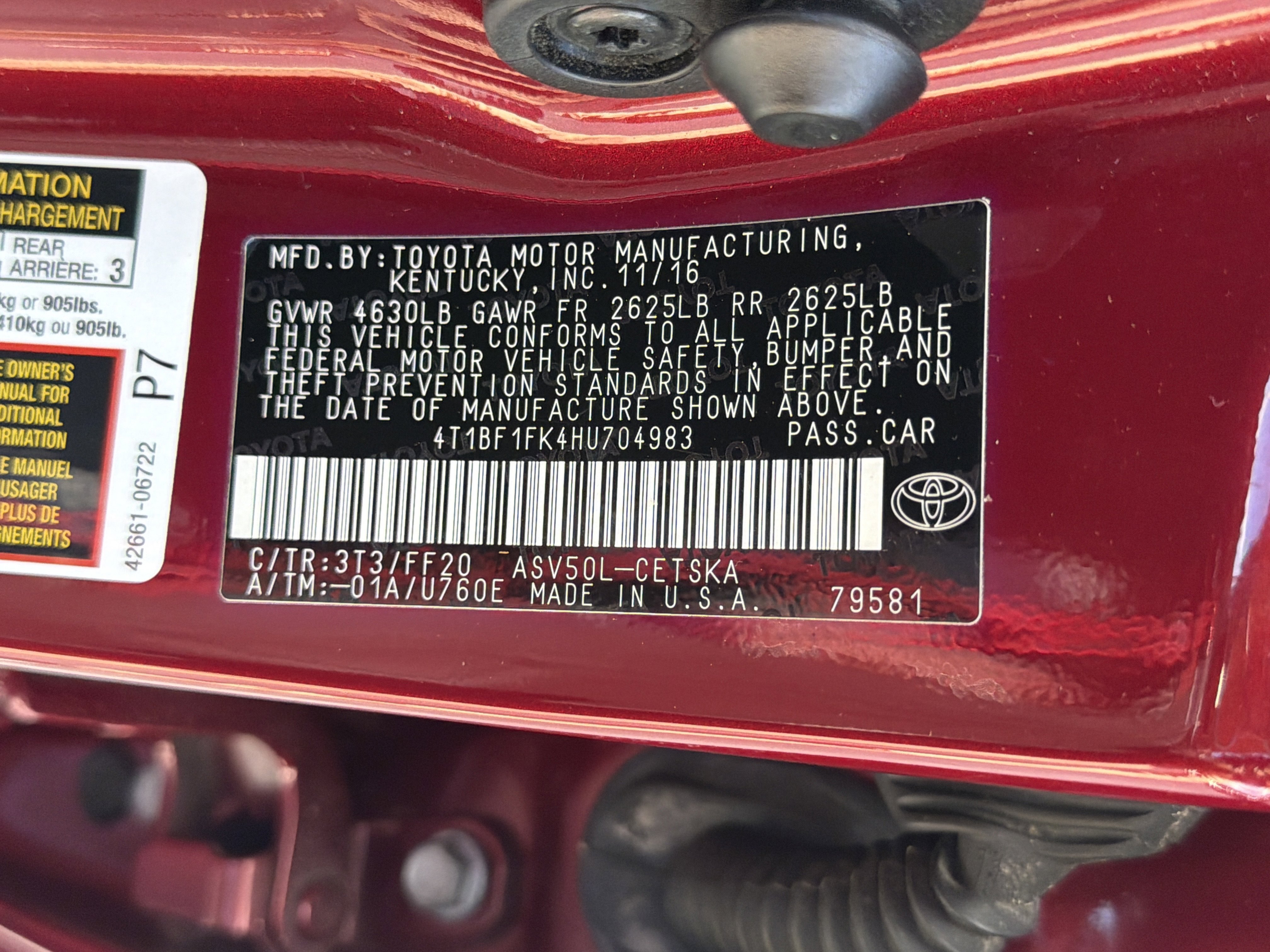 Used 2017 Toyota Camry SE image 46