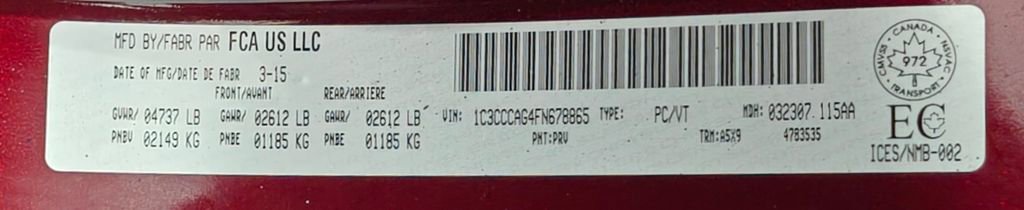 Used 2015 Chrysler 200 Limited w/ Comfort Group image 56