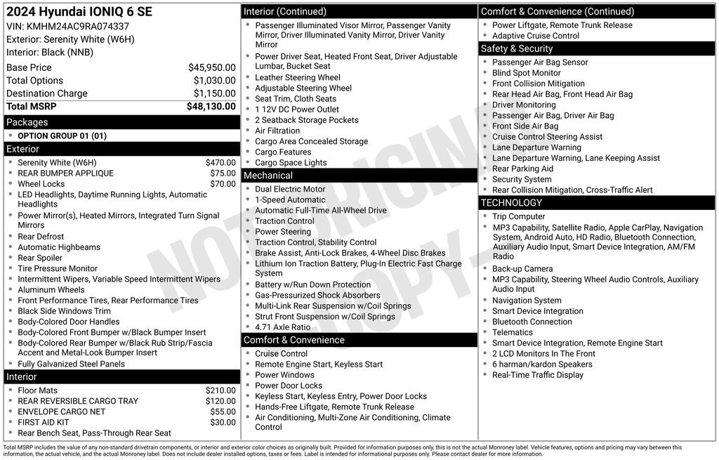 Used 2024 Hyundai Ioniq 6 SE image 18