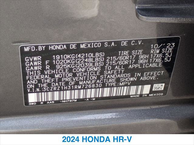 Certified 2024 Honda HR-V LX image 26