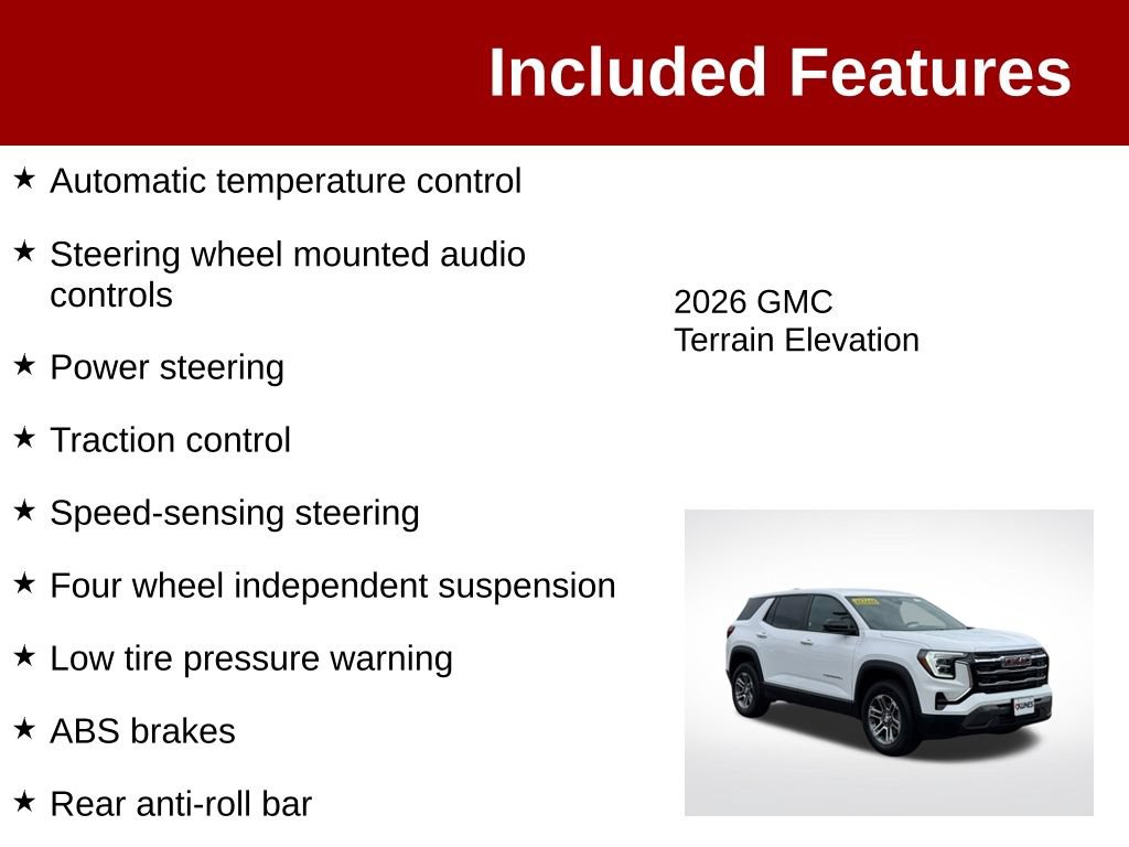 Used 2026 GMC Terrain Elevation AWD/4WD image 4