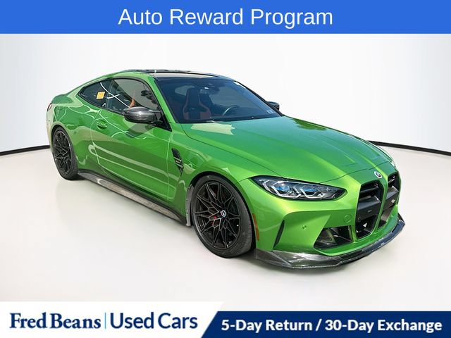 Used 2022 BMW M4 Coupe w/ M Carbon Exterior Package RWD video 1