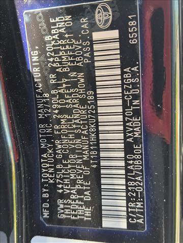 Used 2019 Toyota Camry XLE image 23