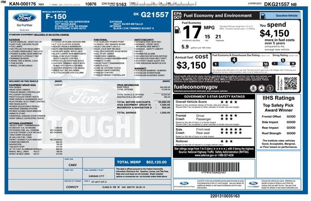 Used 2013 Ford F150 FX4 w/ Luxury Equipment Group AWD/4WD image 42