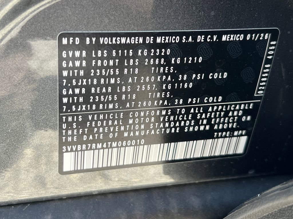 New 2026 Volkswagen Tiguan S image 31