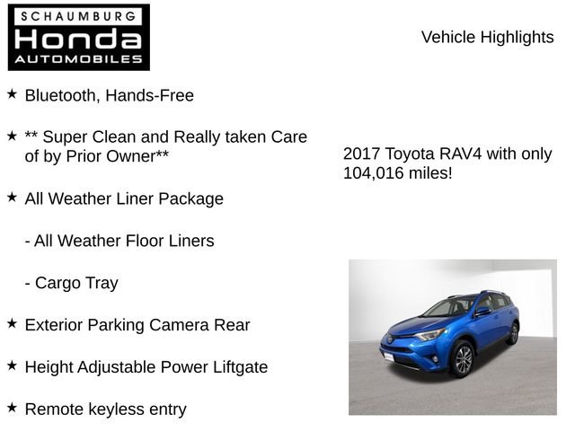 Used 2017 Toyota RAV4 XLE w/ All Weather Liner Package image 7
