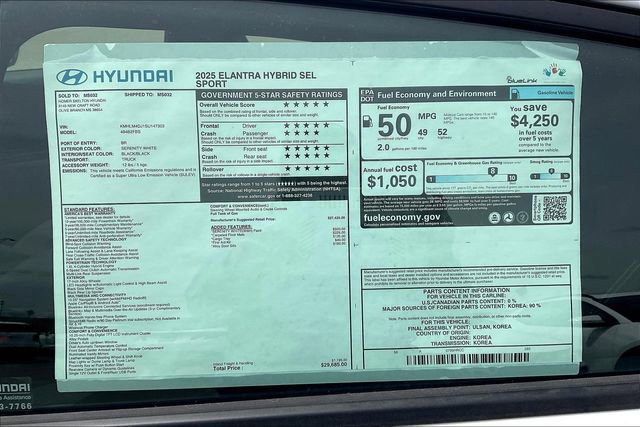 New 2025 Hyundai Elantra SEL image 13