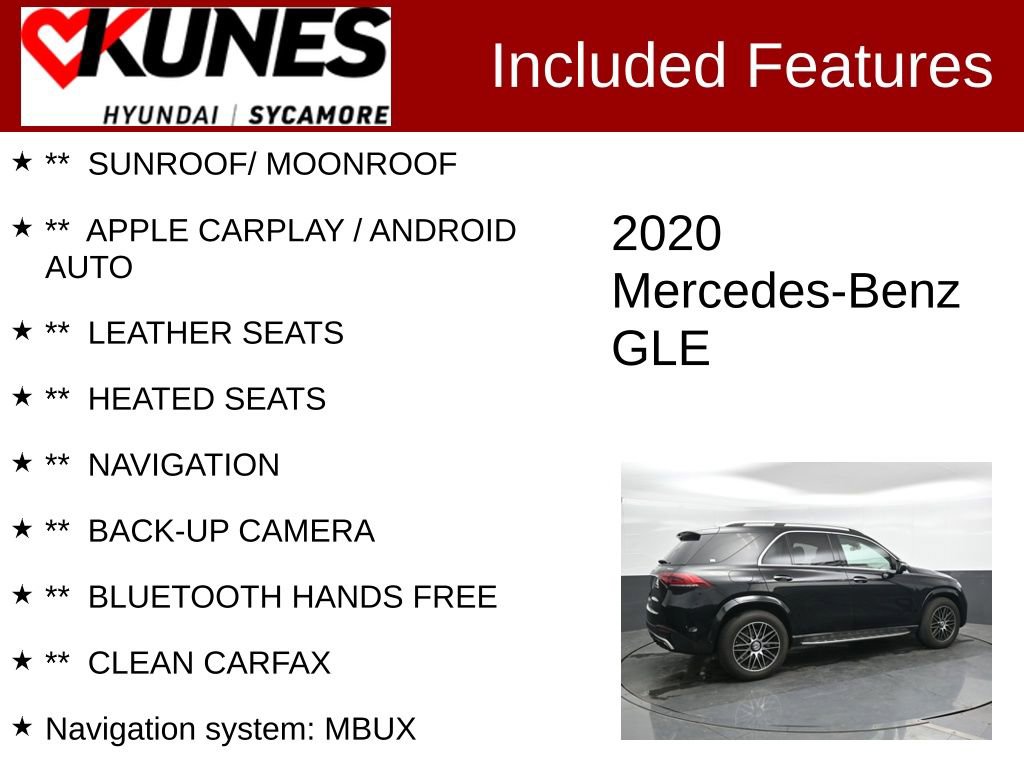Used 2020 Mercedes-Benz GLE 350 4MATIC w/ Premium Package image 2