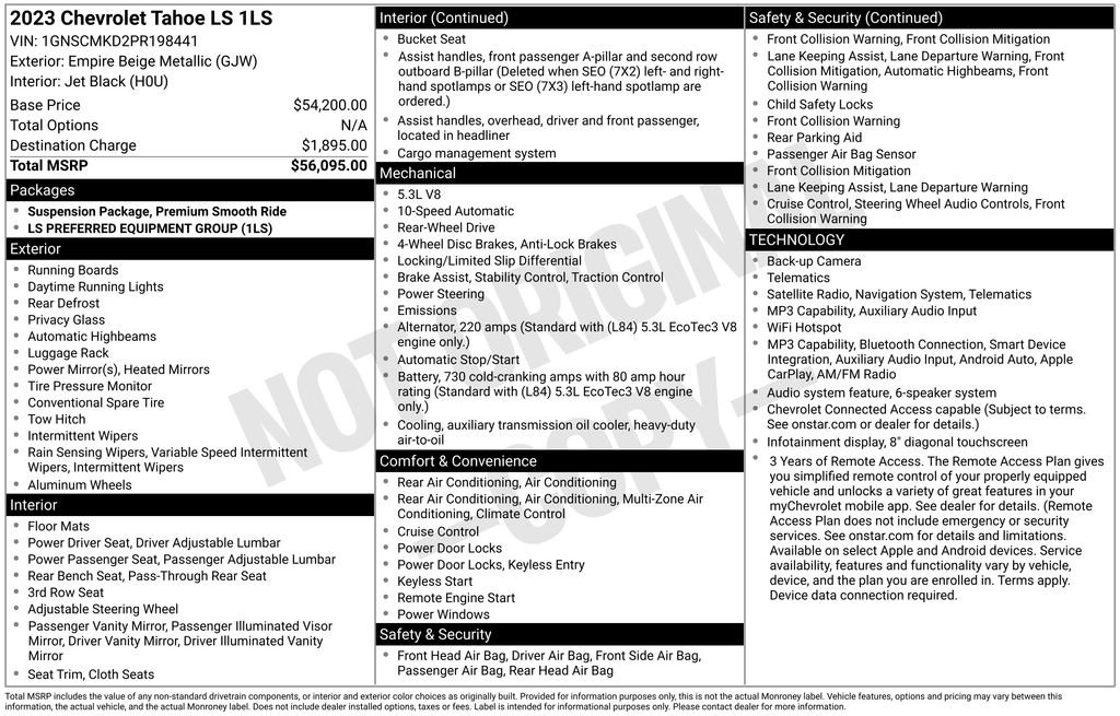 Used 2023 Chevrolet Tahoe LS RWD image 6