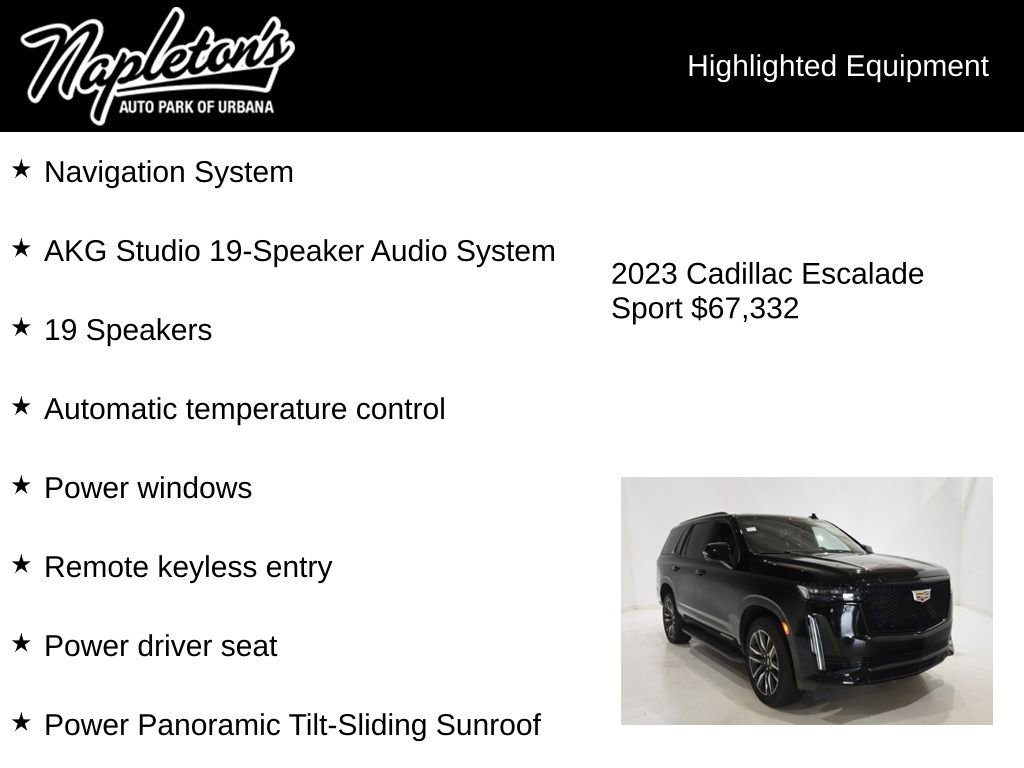 Used 2023 Cadillac Escalade Sport AWD/4WD image 15