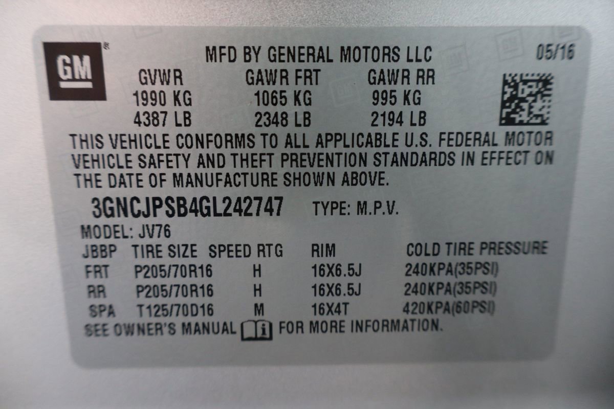 Used 2016 Chevrolet Trax LT w/ LT Convenience Package AWD/4WD image 46