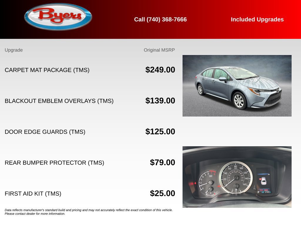 Used 2022 Toyota Corolla LE w/ Carpet Mat Package (TMS) FWD image 5