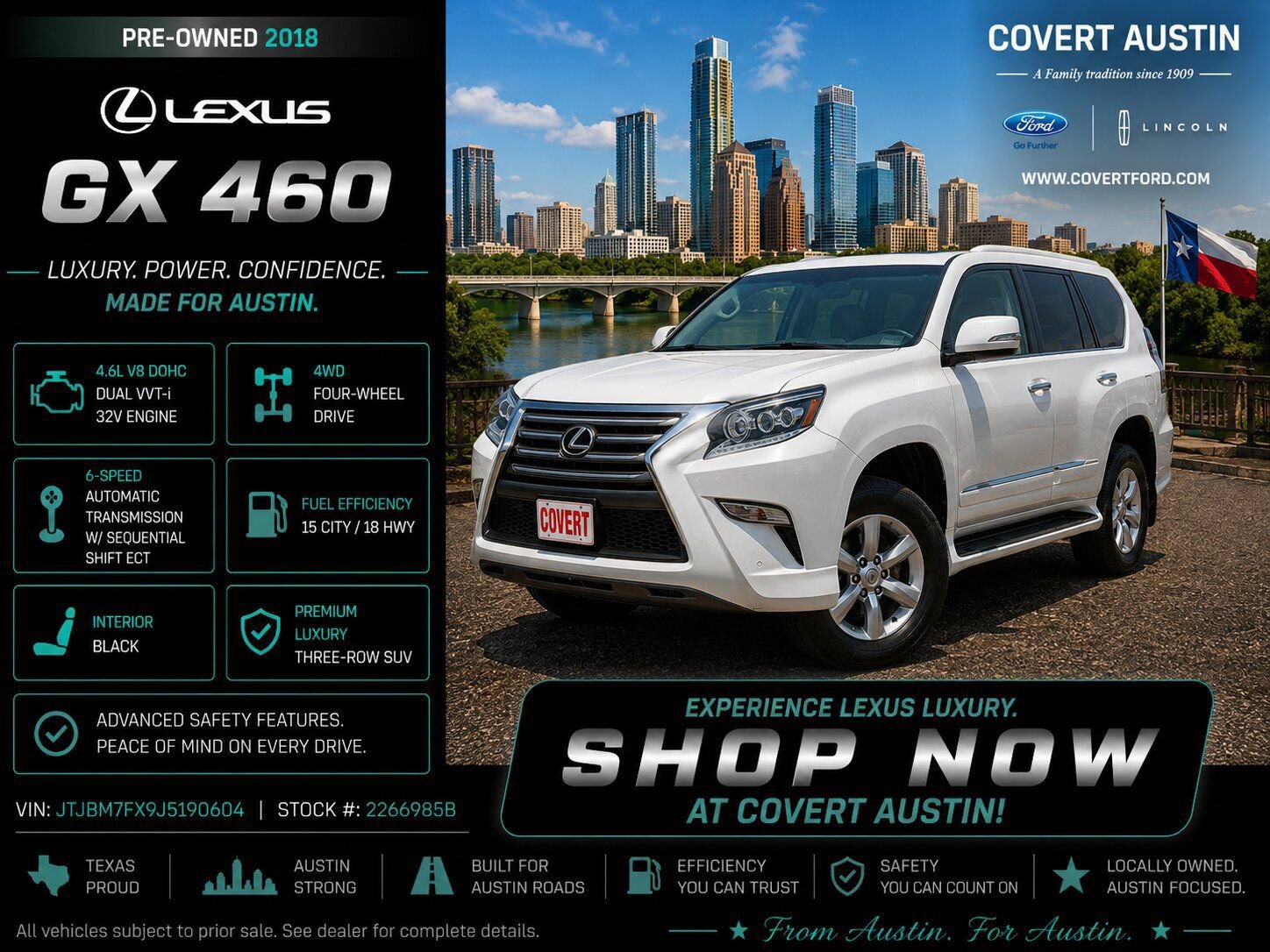 Used 2018 Lexus GX 460 w/ Navigation Package