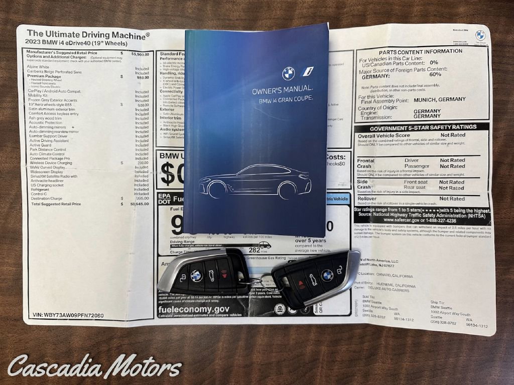 Used 2023 BMW i4 eDrive40 w/ Premium Package image 2