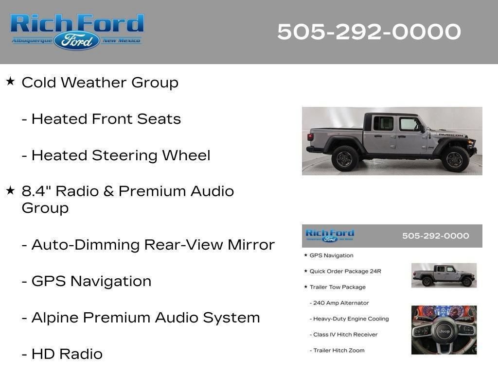 Used 2021 Jeep Gladiator Rubicon AWD/4WD image 28