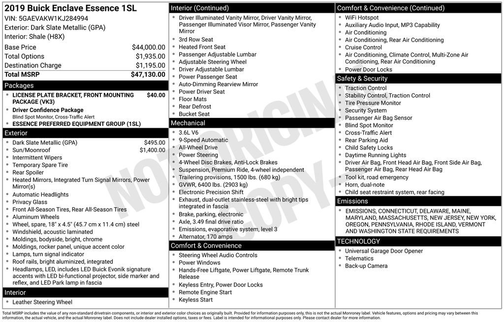 Used 2019 Buick Enclave Essence video 2