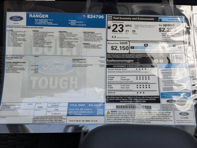 New 2026 Ford Ranger XL w/ Trailer Tow Package RWD image 17