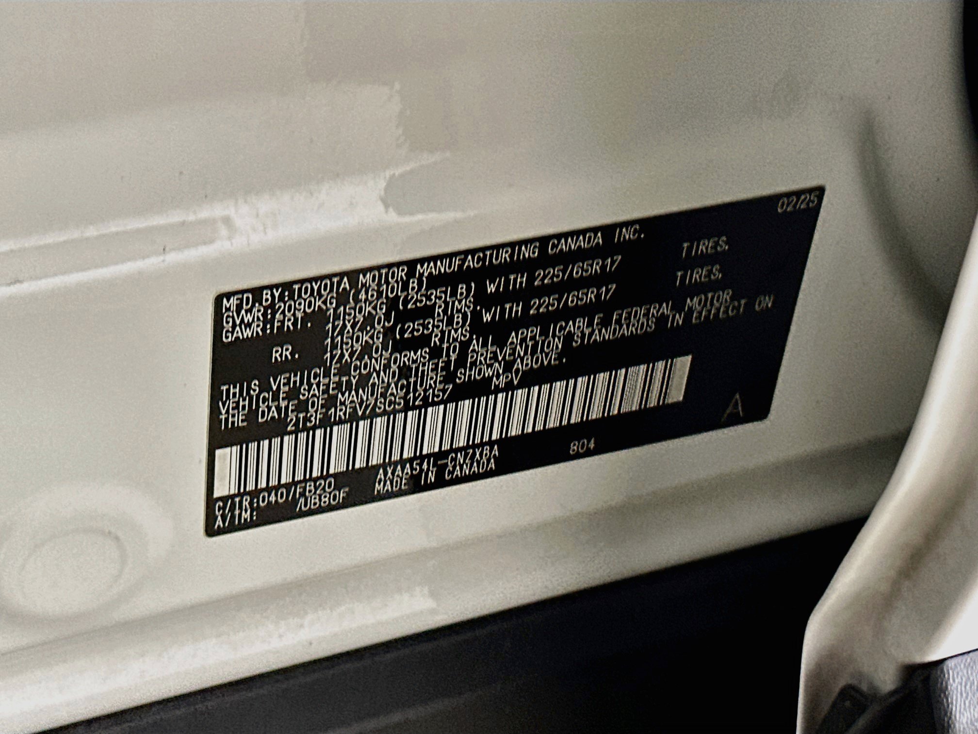Used 2025 Toyota RAV4 LE AWD/4WD image 12