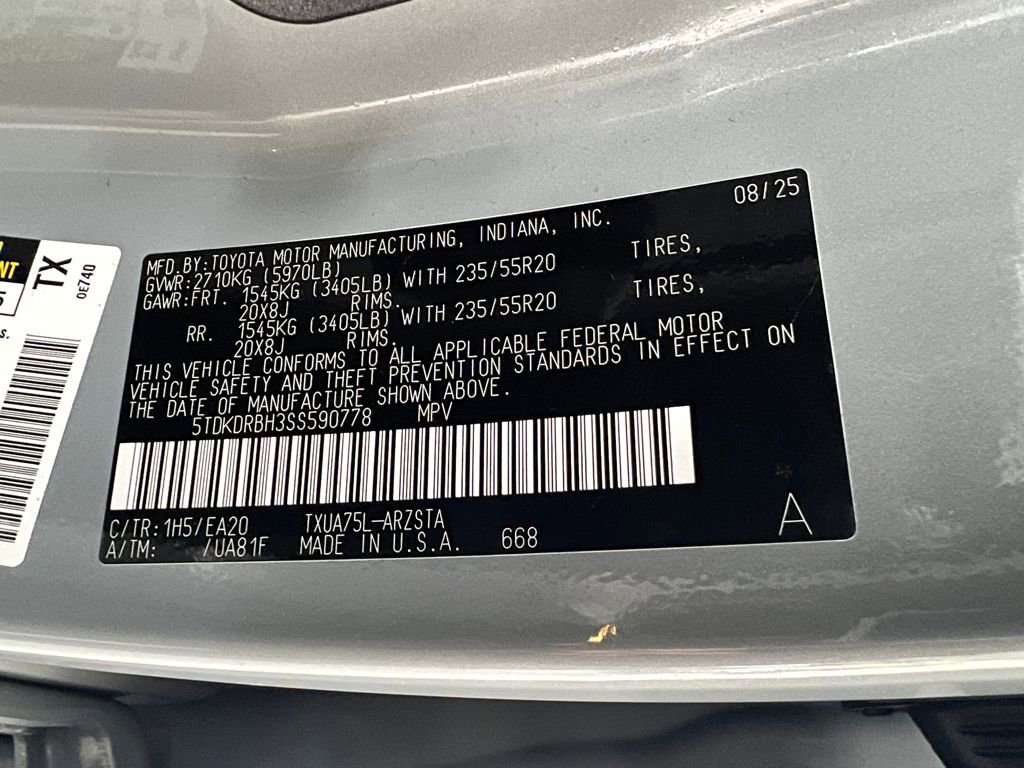 Certified 2025 Toyota Highlander XSE image 47