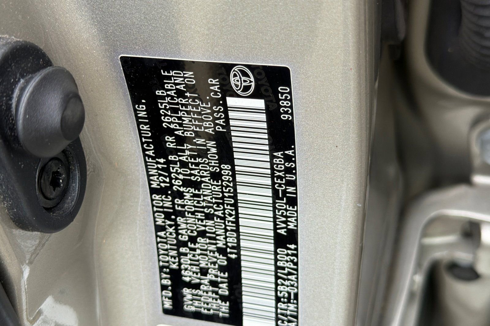 Used 2015 Toyota Camry XLE w/ Moonroof Package image 13