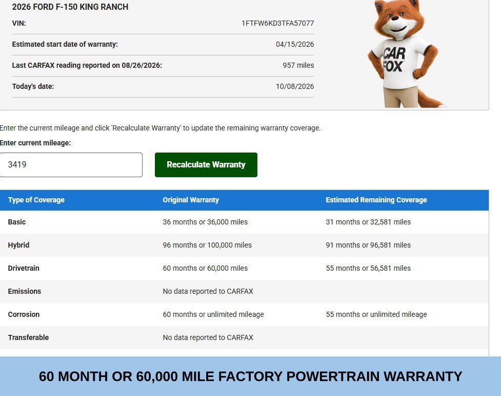 Used 2026 Ford F150 King Ranch w/ Equipment Group 601A High RWD image 35