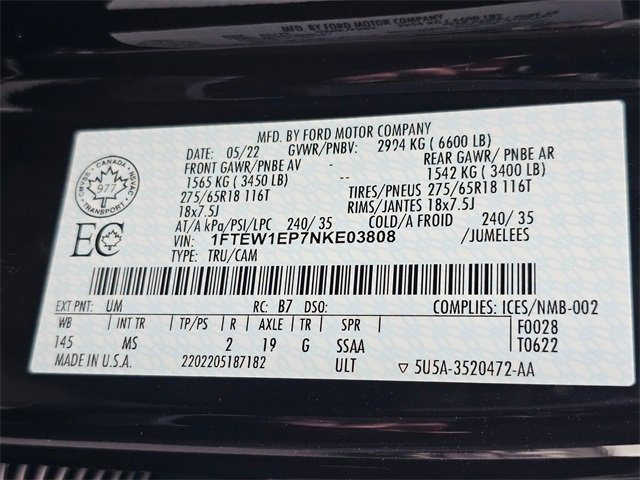 Used 2022 Ford F150 XLT w/ Equipment Group 302A High image 36