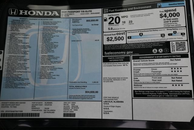 New 2026 Honda Passport TrailSport Elite image 12