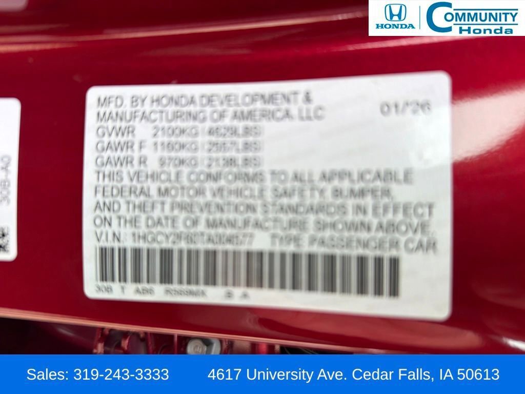 New 2026 Honda Accord EX-L image 30