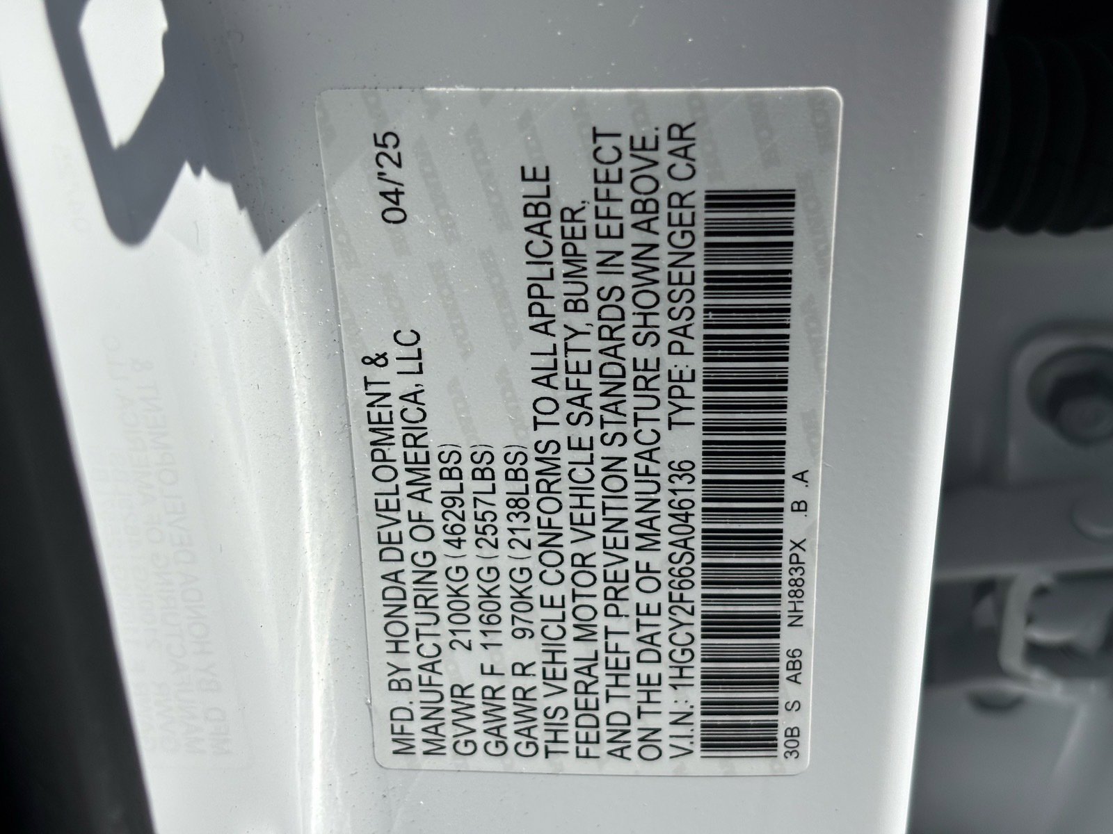 Certified 2025 Honda Accord EX-L image 22