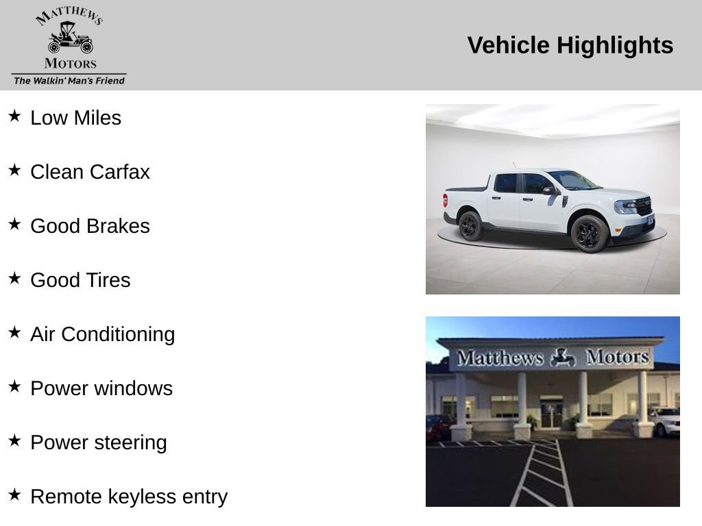 Used 2022 Ford Maverick XL w/ Equipment Group 100A Standard image 14